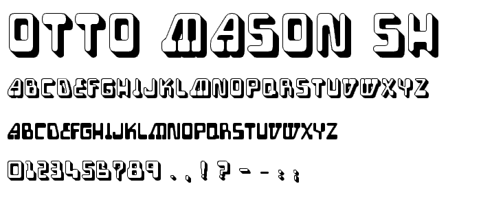 Otto Mason SH font